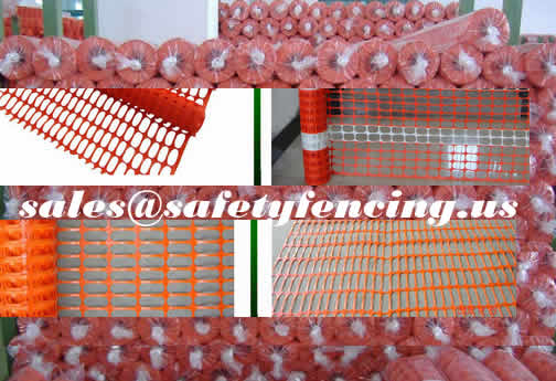 Hdpe Warning Barrier Fence Plastic Mesh Netting